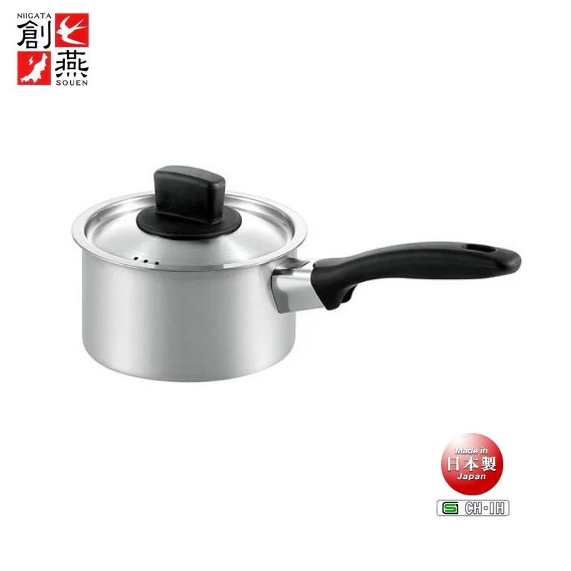 Nồi inox Tsubame cao cấp không gỉ, có tay cầm & núm cầm bằng nhựa Phenolic an toàn, bền đẹp.-nội địa Nhật Bản