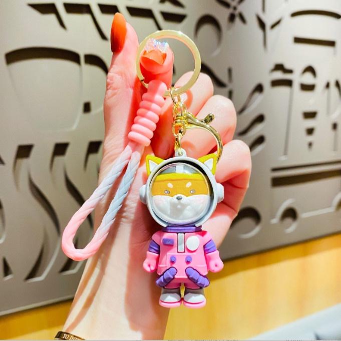 Móc Khóa Phi Hành Gia Panda PVC Loại Tốt