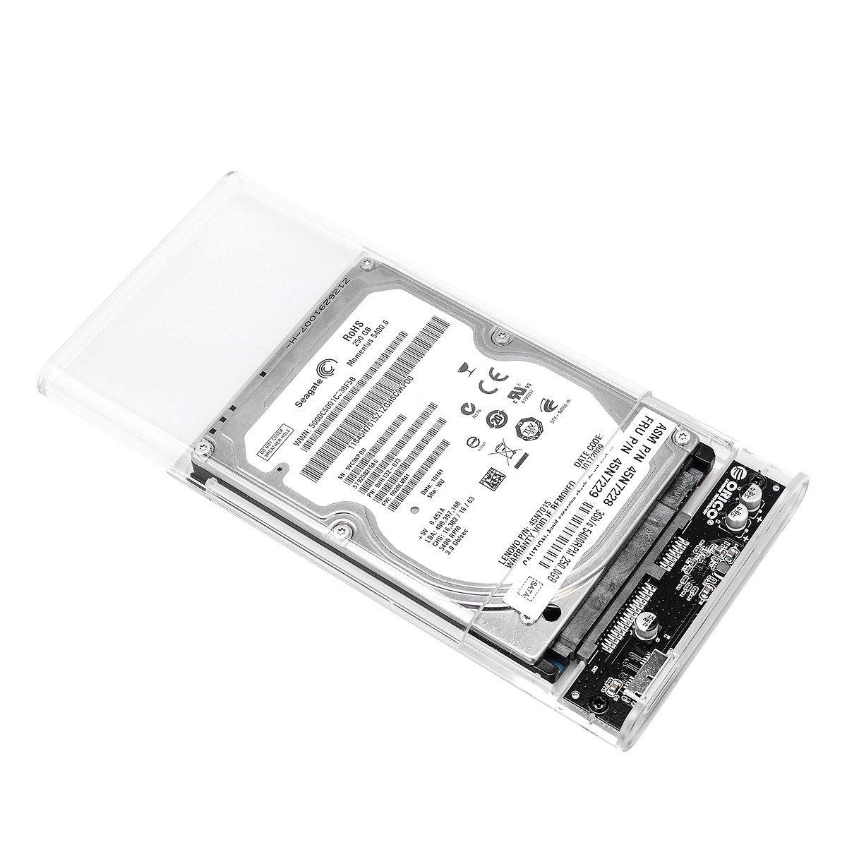 Hộp Đựng Ổ Cứng 2.5" Orico USB 3.0 Nhựa Trong Suốt cho Ổ HDD và SDD - Hàng Chính Hãng