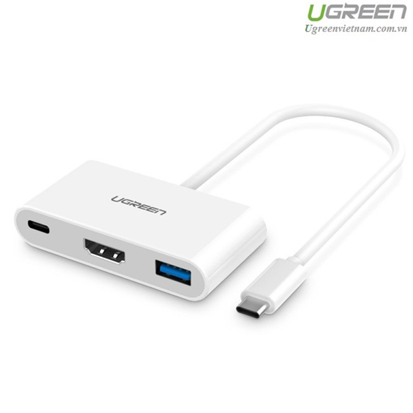 Bộ Chuyển Type C To USB 3.0 Và HDMI Ugreen 30377 - Hàng Chính Hãng