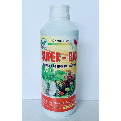 DUNG DỊCH TRỒNG CÂY THUỶ CANH,THUỶ SINH SUPER BIO-LIFE CHAI 1LIT