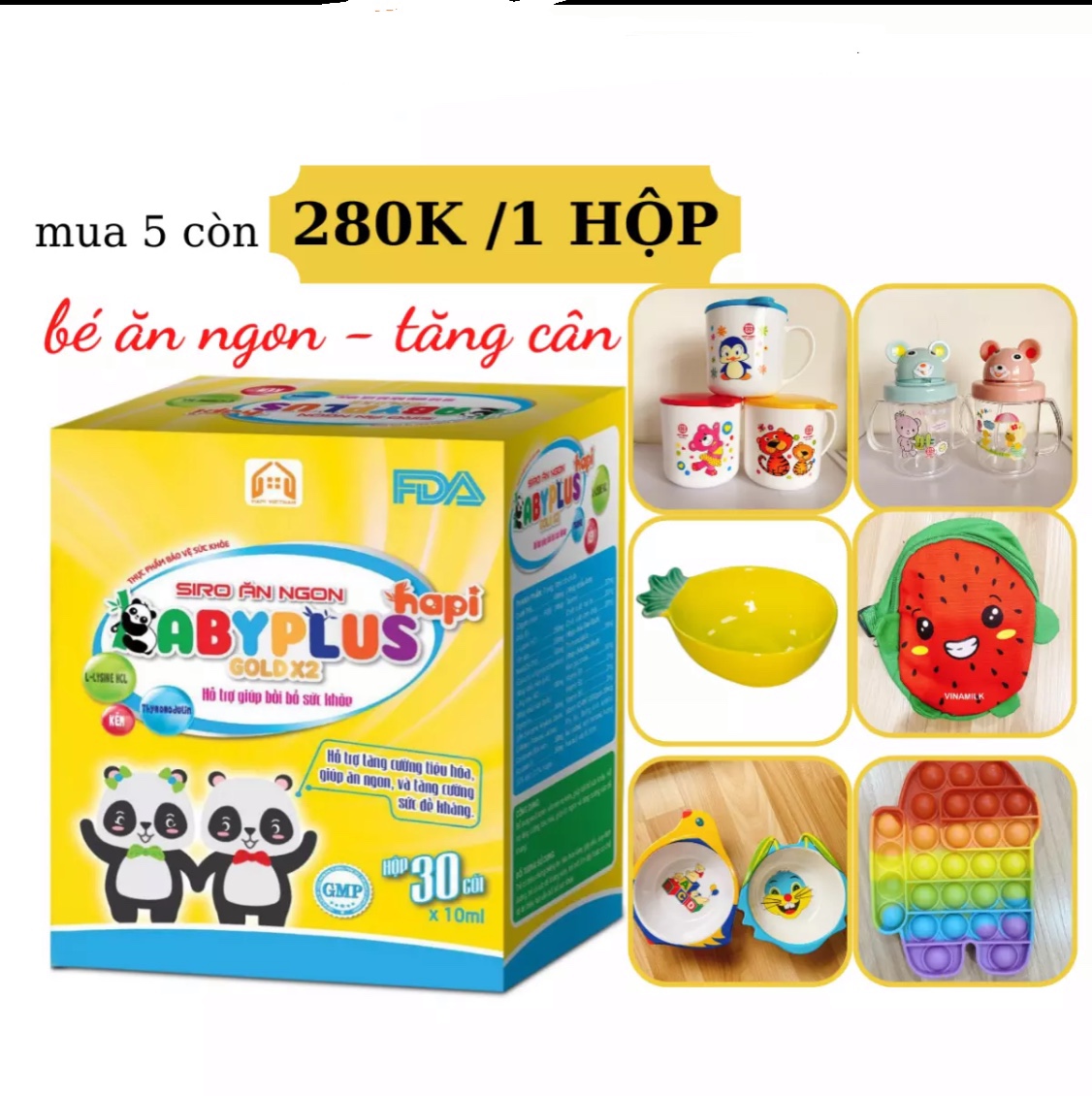 (COMBO 5 HỘP) SIRO ĂN NGỦ NGON BABYPLUS-GIÚP BÉ ĂN NGON NGỦ NGON CẢI THIỆN CÂN NẶNG-CẢI THIỆN TÁO BÓN-CẢI THIỆN GIẤC NGỦ