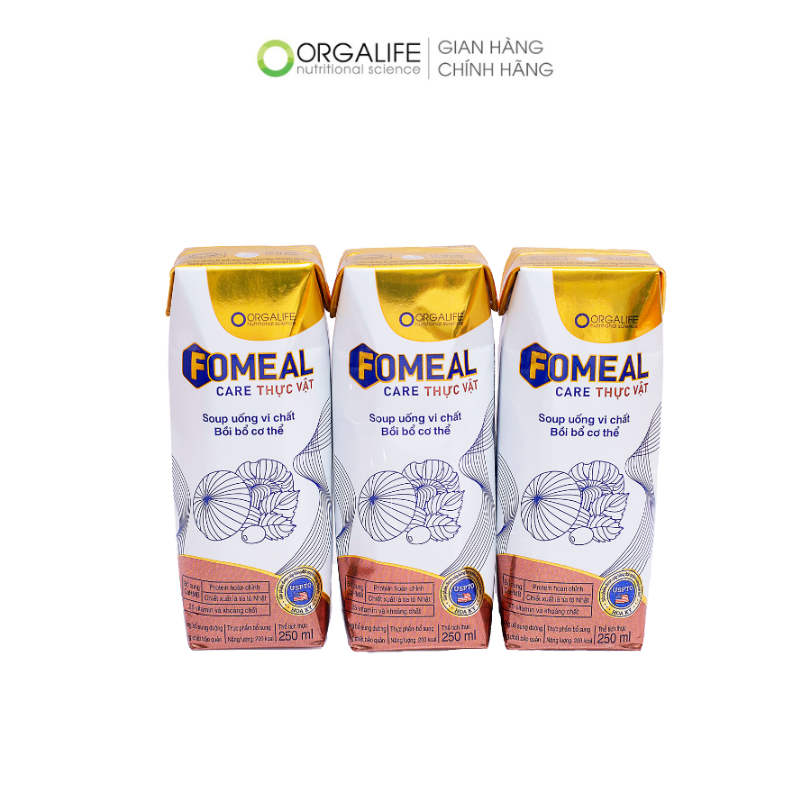 Thực phẩm dinh dưỡng Soup uống vi chất thuần chay Fomeal Care - Giàu protein thực vật, thay thế bữa ăn, giúp xương chắc khỏe