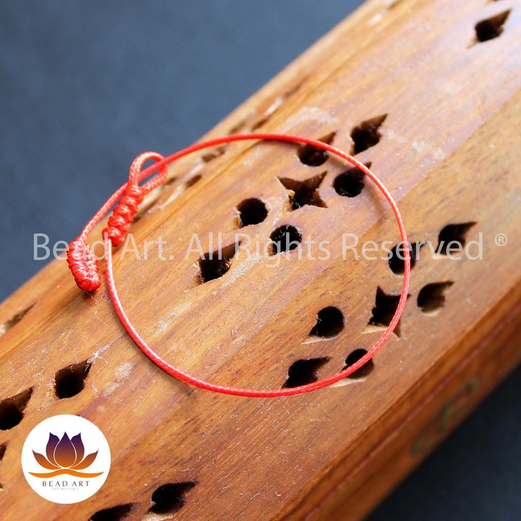 Vòng Tay Thắt Dây Đỏ Handmade - Nhiều Size Lựa Chọn, Vòng Tay Phong Thuỷ - Bead Art