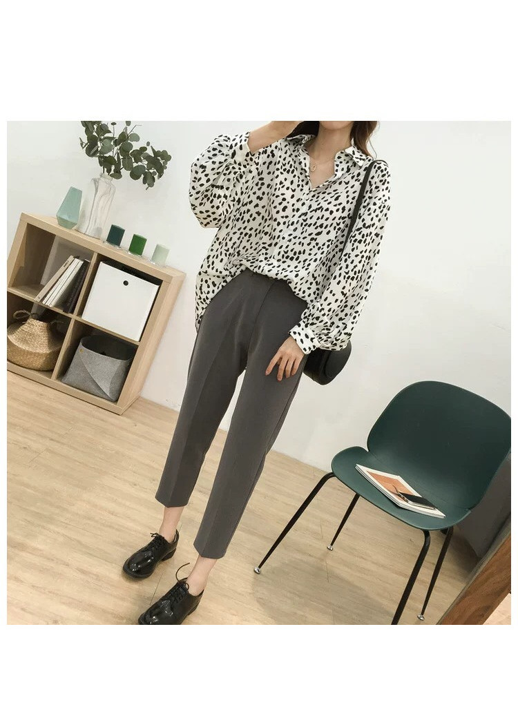 Quần Baggi công sở nữ phối áo thanh lịch - QB02