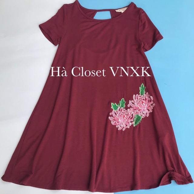 Đầm Thun F21 Thêu Đẹp Xịn