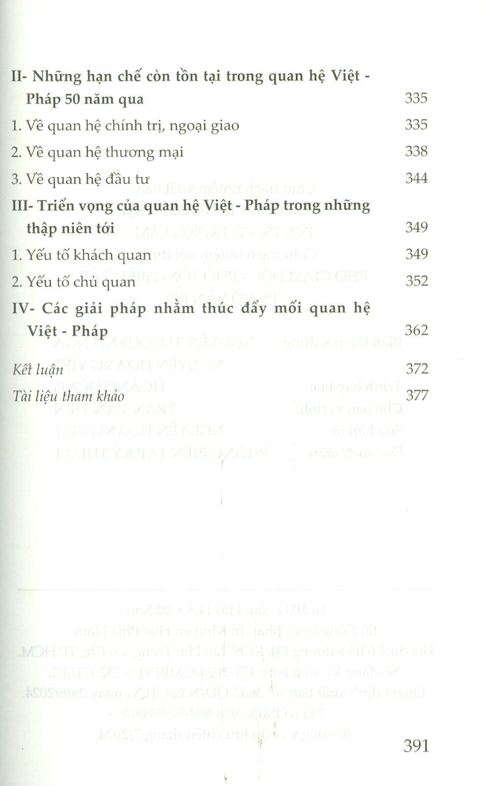 50 Năm Quan Hệ Việt - Pháp (1973 – 2023) - TS. Võ Minh Hùng (sách chuyên khảo)