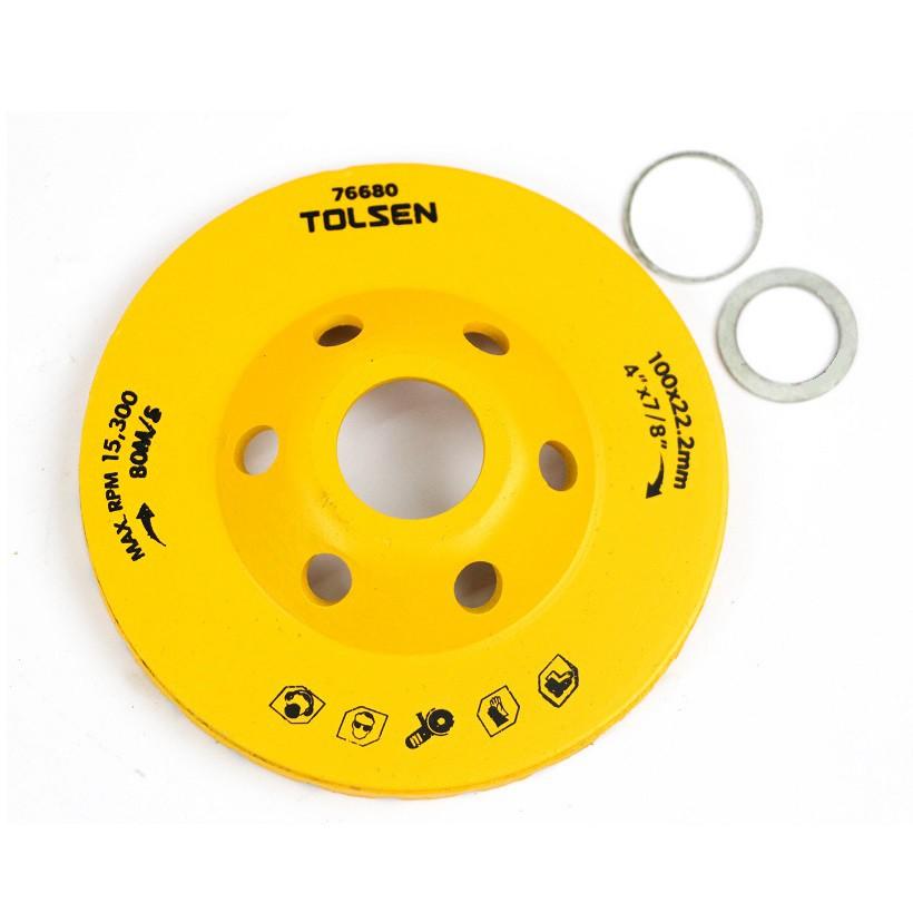 ĐĨA MÀI GẠCH 100MM 76680 TOLSEN - HÀNG CHÍNH HÃNG