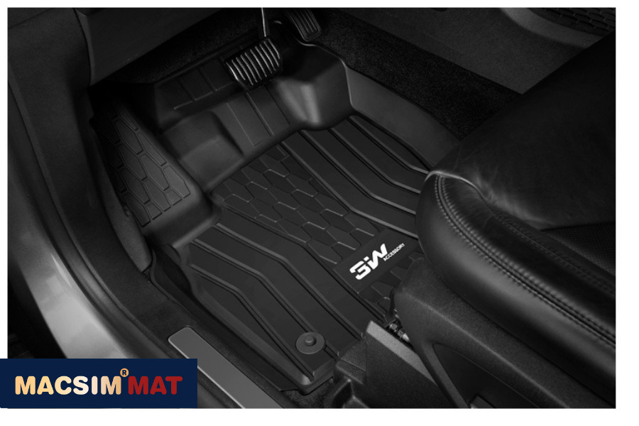 Thảm lót sàn xe ô tô  Lincoln MKZ 2011 - đến nay Nhãn hiệu Macsim 3W chất liệu nhựa TPE đúc khuôn cao cấp - màu đen