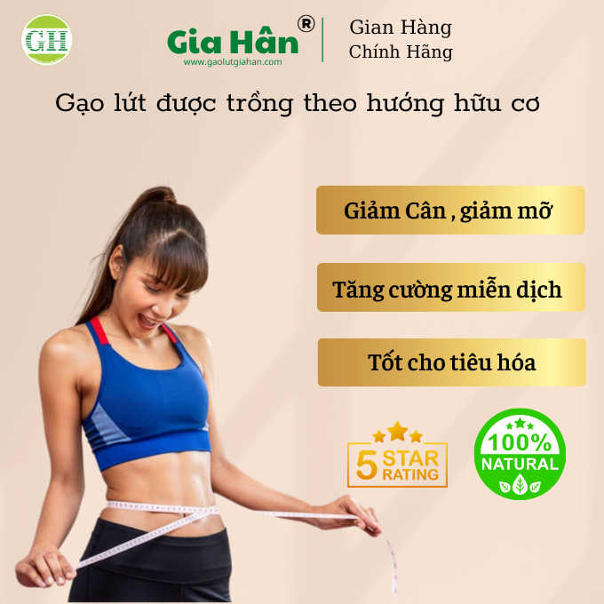 BỘT GẠO LỨT NẨY MẦM [500G] [ GIẢM CÂN - NHIỀU CHẤT XƠ ] GIAHAN FOOD .