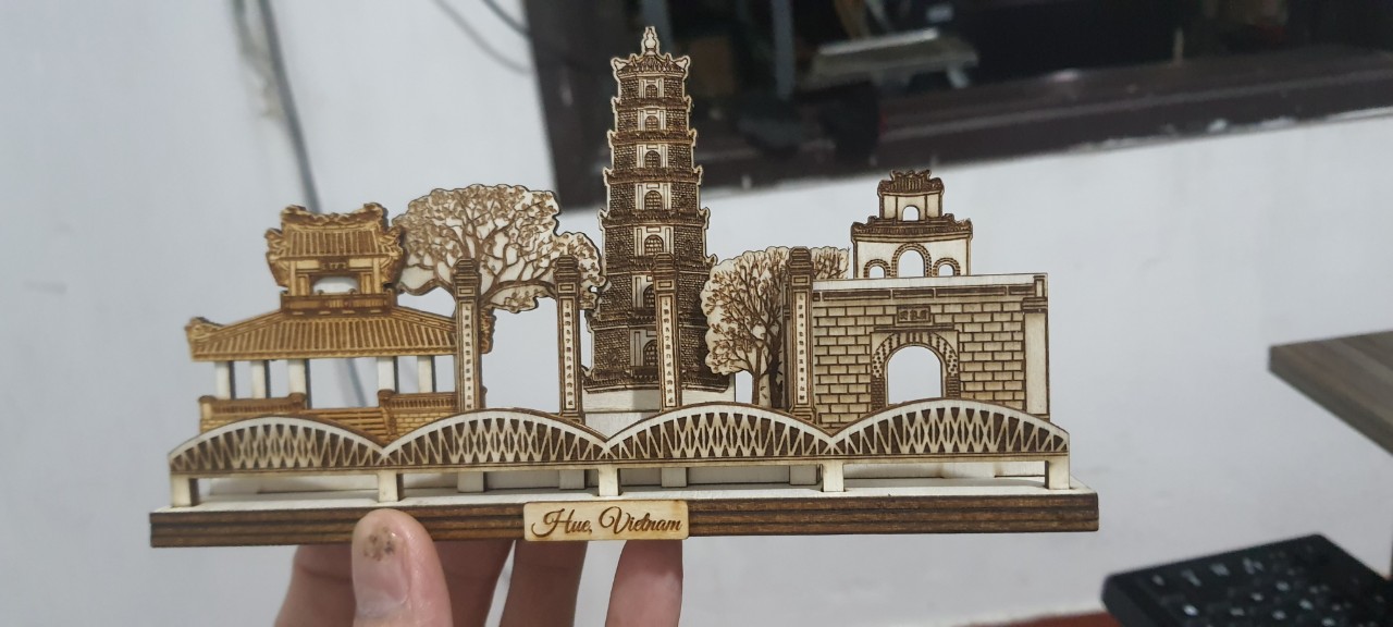 MÔ HÌNH DANH THẮNG HUẾ CẦU TRƯỜNG TIỀN – CHÙA THIÊN MỤ - Mới