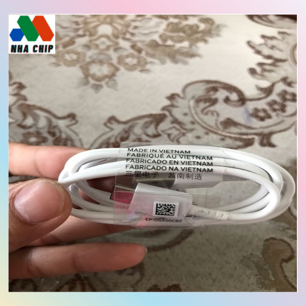 Dây cáp sạc nhanh dành cho Samsung, Xiaomi, LG, Sony...  cổng USB - Type C (Màu trắng)