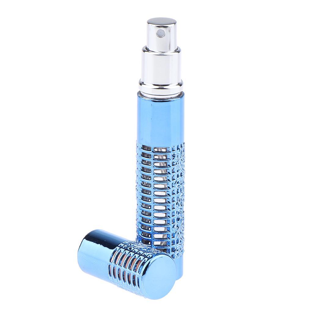 Portable 5ml Empty Refillable Perfume Bottle Pump Spray Bottles Glass Silver