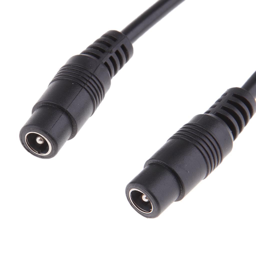 2Pc DC Power 5.5x2.1mm Female To 5.5mmx2.5mm Male Adapter Cable