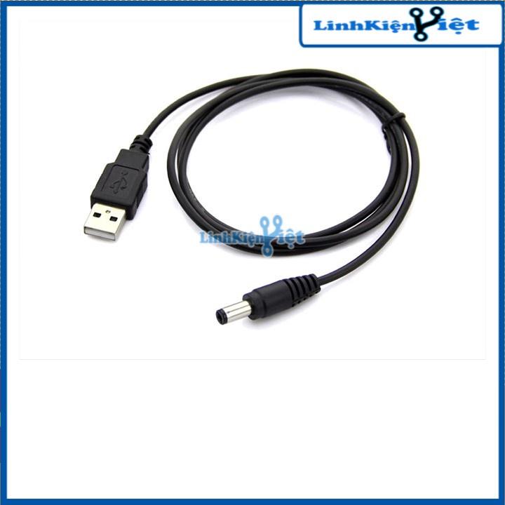 Dây Cáp USB To DC 5.5x2.1mm