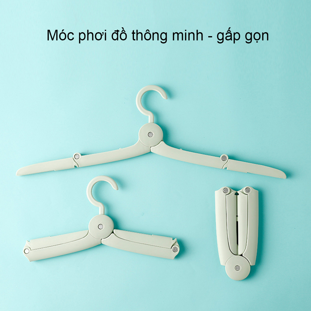 Móc phơi đồ thông mình – móc phơi đồ có kẹp gấp gọn phù hợp đi du lịch, dã ngoại và giúp nhà cửa gọn gàng