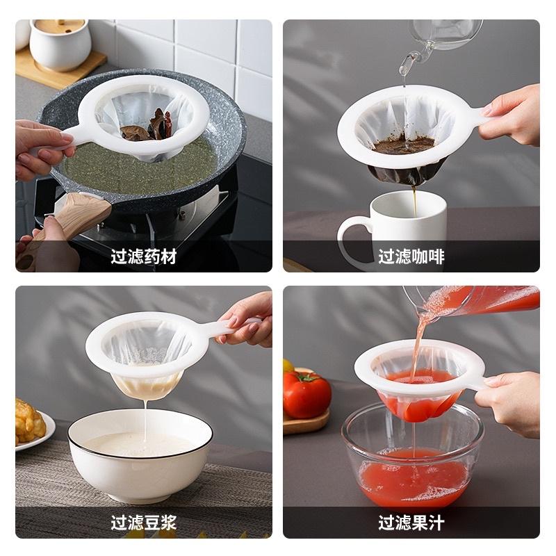 Dụng cụ lọc sữa đậu nành bằng vải có tay cầm - Ray lọc đậu nành , lọc trà , rây cháo , nước trái cây siêu mịn tiện lợi