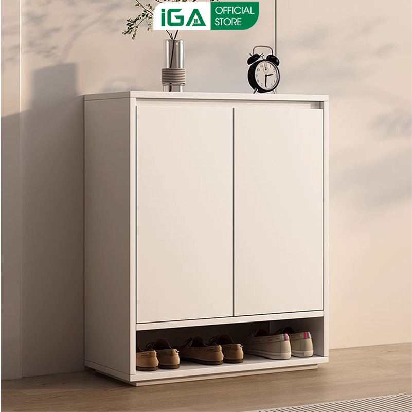 Tủ giày thông minh 2 cánh gỗ mdf phủ melamin phong cách minimalism thương hiệu IGA - GP315