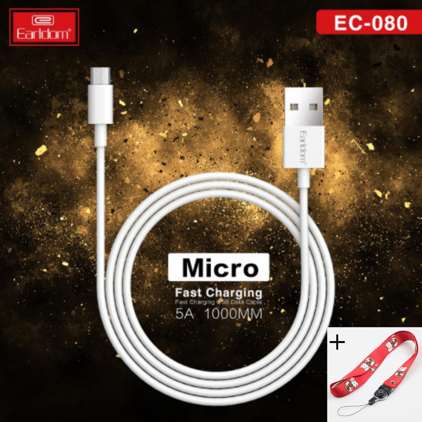 Cáp Sạc Siêu Nhanh 5A Earldom EC-080 Đầu Micro USB , Dây Dài 1m - Hàng Chính Hãng