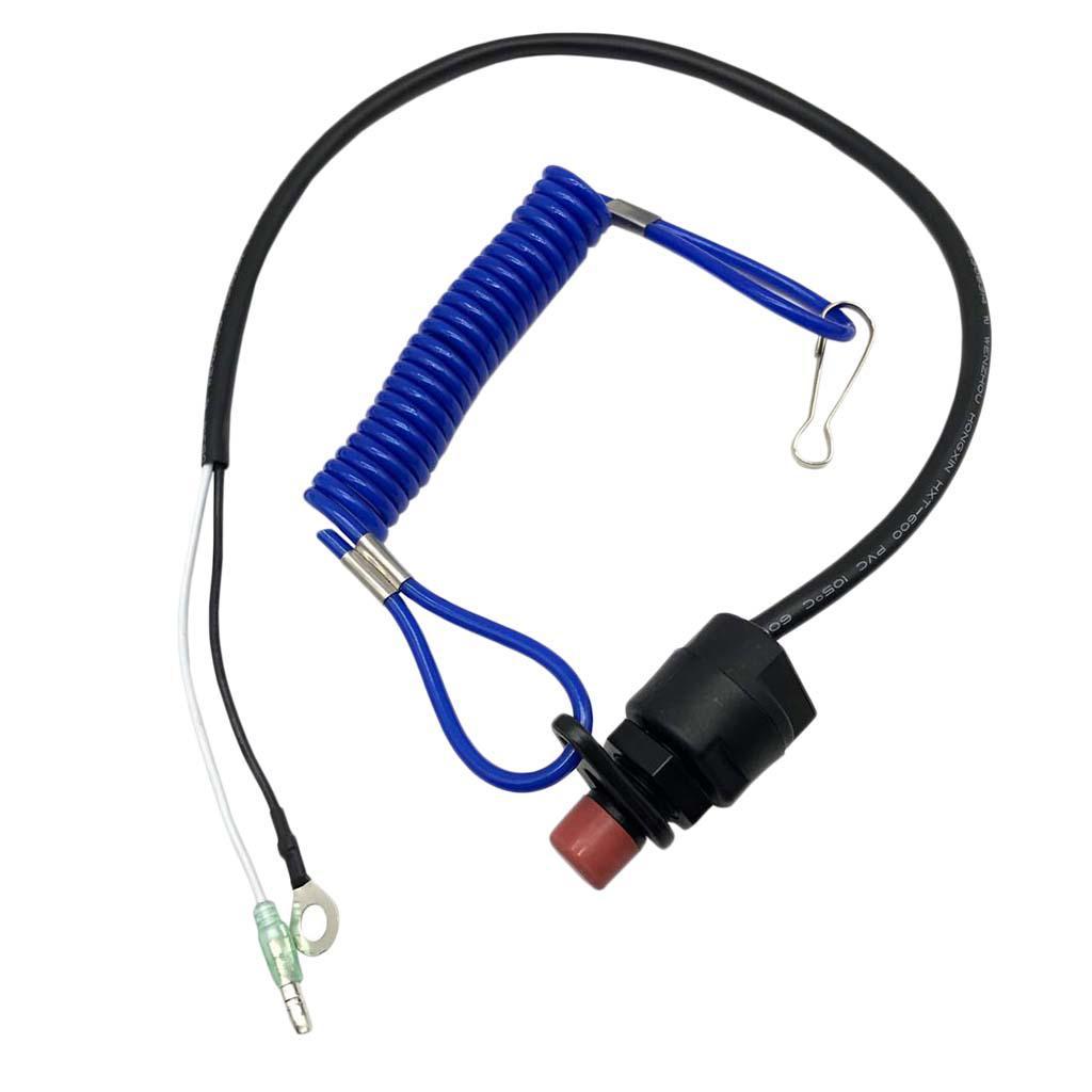 5 Pieces Boat Outboard Kill Stop Switch & Safety Tether Lanyard for