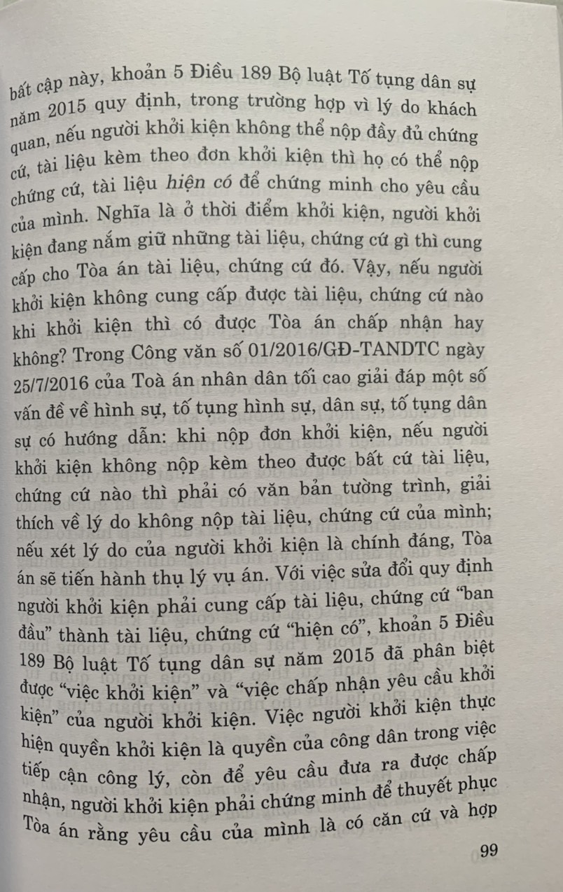 Cung cấp, thu thập chứng cứ của đương sự trong tố tụng dân sự Việt Nam