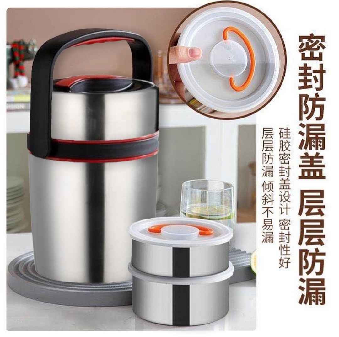 CẶP LỒNG, CAMEN GIỮ NHIỆT CAO CẤP INOX 304 DUNG TÍCH 2.0L HÀNG SIÊU ĐẸP XD 011