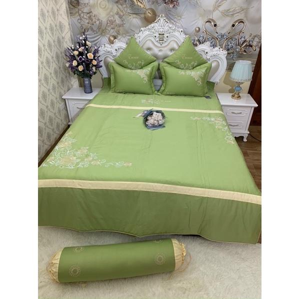 BỘ CHĂN GA GỐI SATIN COTTON 7 MÓN HÀNG CAO CẤP