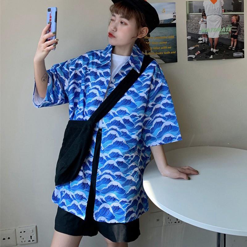 Áo Sơ Mi Nữ Ngắn Tay Cổ Bẻ Thời Trang Hàn