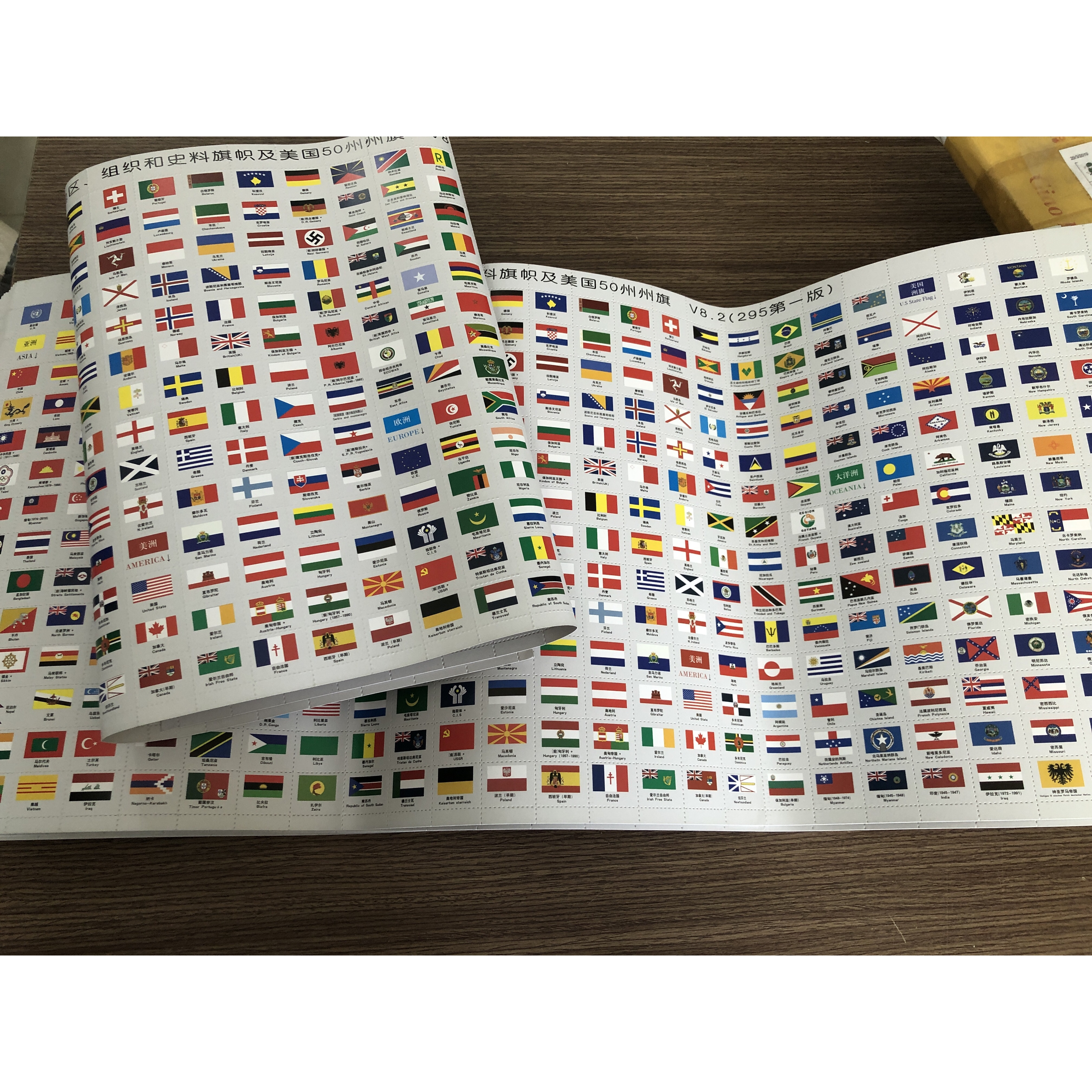 Bộ Quốc Kỳ Các Nước Trên Thế Giới và 50 Tiểu Bang của Mỹ (295 cờ)