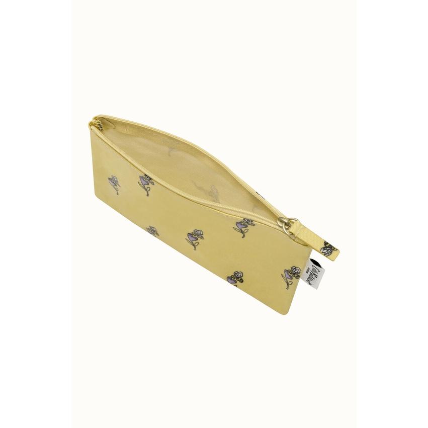 Cath Kidston - Túi đựng mỹ phẩm/Zip Purse - Bee & Heart - Yellow -1042276