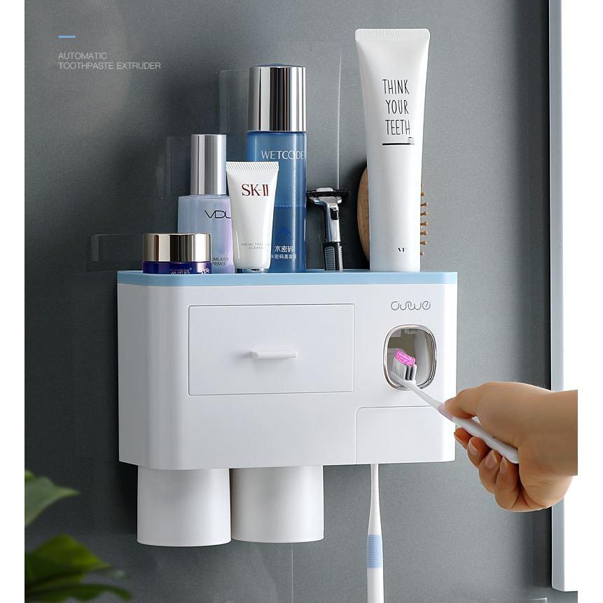 Bộ Nhả Kem Đánh Răng Tự Động 4 Cốc