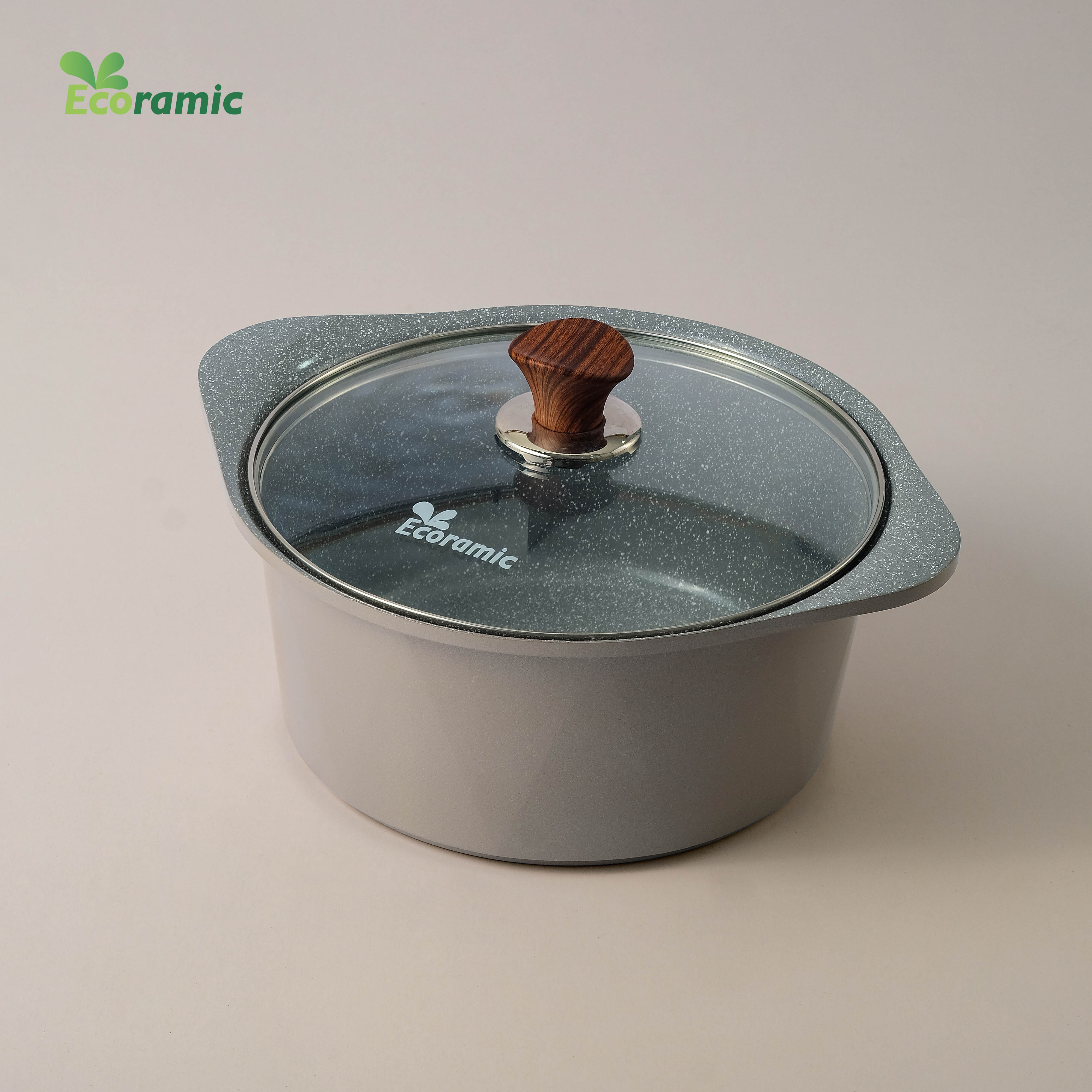 [CHÍNH HÃNG] Bộ 5 nồi cao cấp Ecoramic siêu chống dính, siêu bền Hàn Quốc