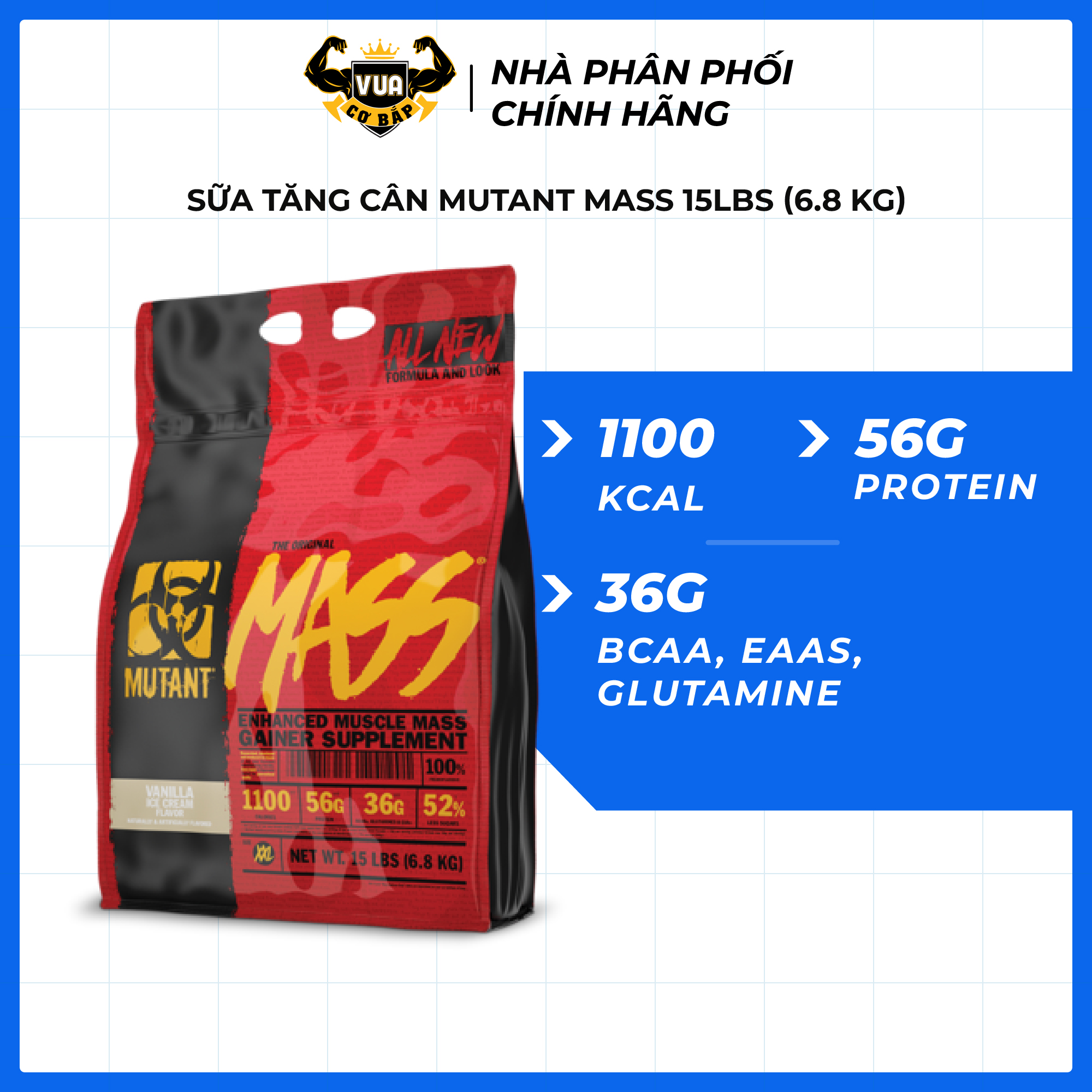 Sữa Tăng Cân MUTANT MASS 15Lbs
