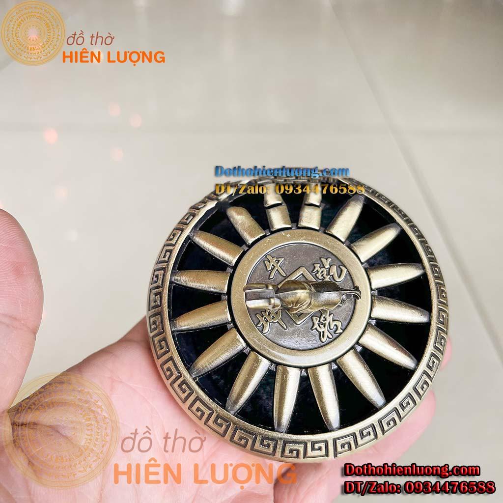 Lư Xông Trầm Nắp Xoay Linh Vật Trâu Bằng Đồng Phong Thủy Đẹp