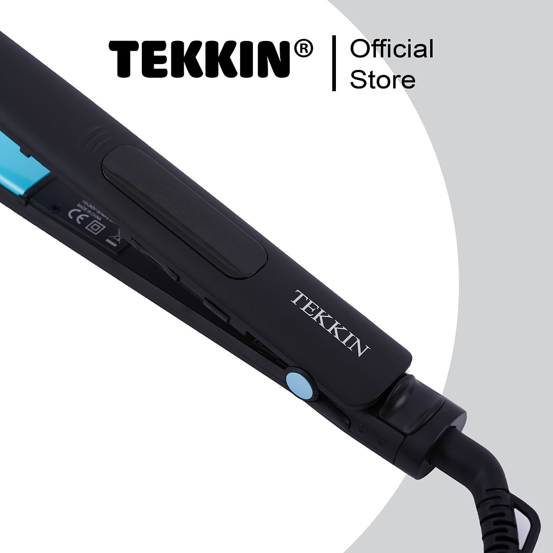 Máy Duỗi Tóc Uốn Tóc 8 Mức Nhiệt TEKKIN TI-615 Gốm Cao Cấp 3 IN 1 Uốn Duỗi Là Làm Tóc Xoăn Thanh Uốn Bằng Gốm Ceramic - Hàng chính hãng