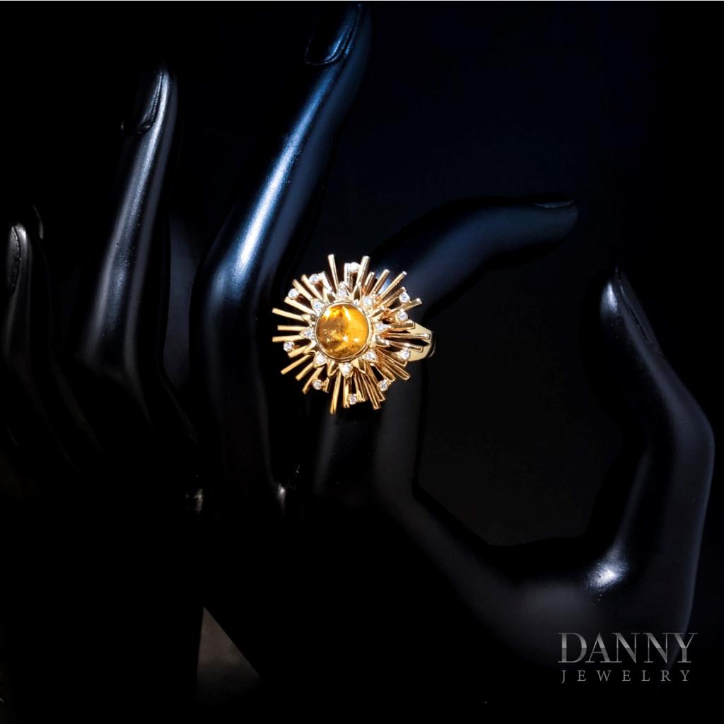 Bộ Sưu Tập Ánh Dương Danny Jewelry Bạc 925 Xi Vàng 18k (Nhẫn + Mặt Dây + Bông Tai)