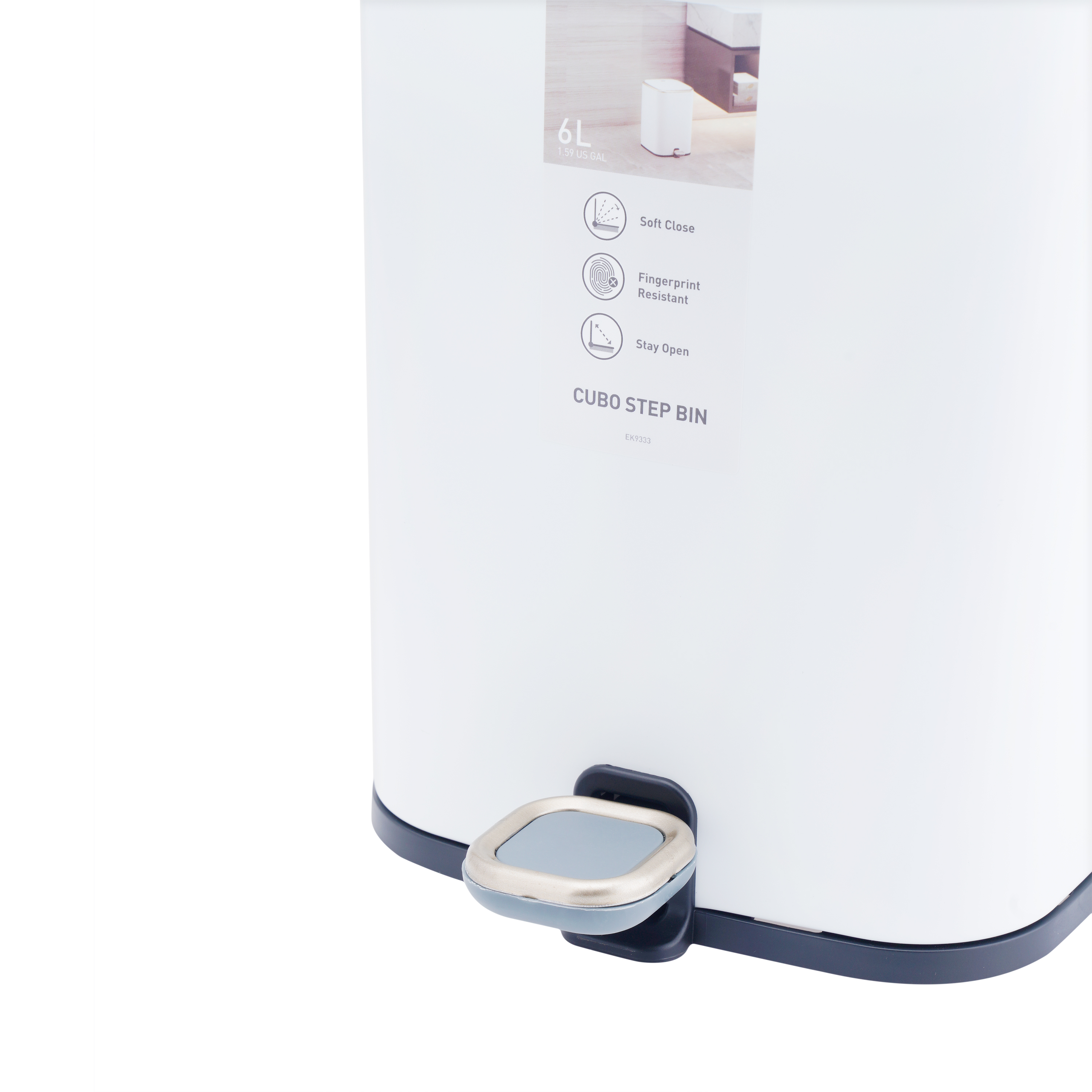 Thùng rác EKO 6L-cobi home- NHẬP KHẨU  CHÍNH HÃNG