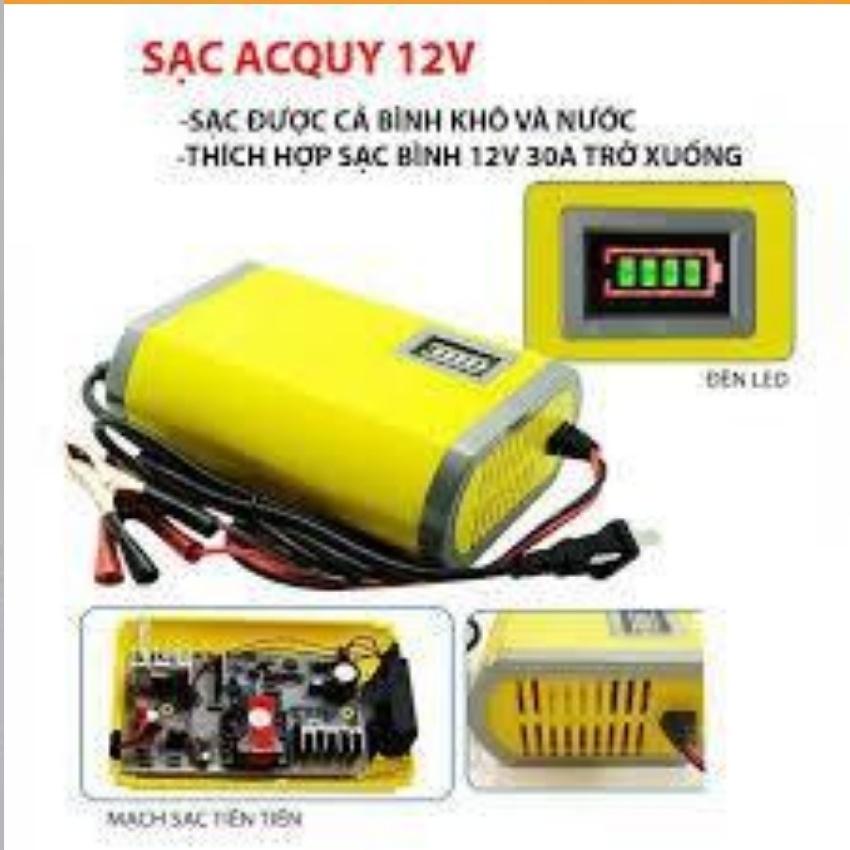 Máy sạc bình ác quy ,Kich Binh Ac Quy, Sạc Acquy 12V Nguồn Xung ổn Định , May kich dien ,Máy quạt bình ắc quy