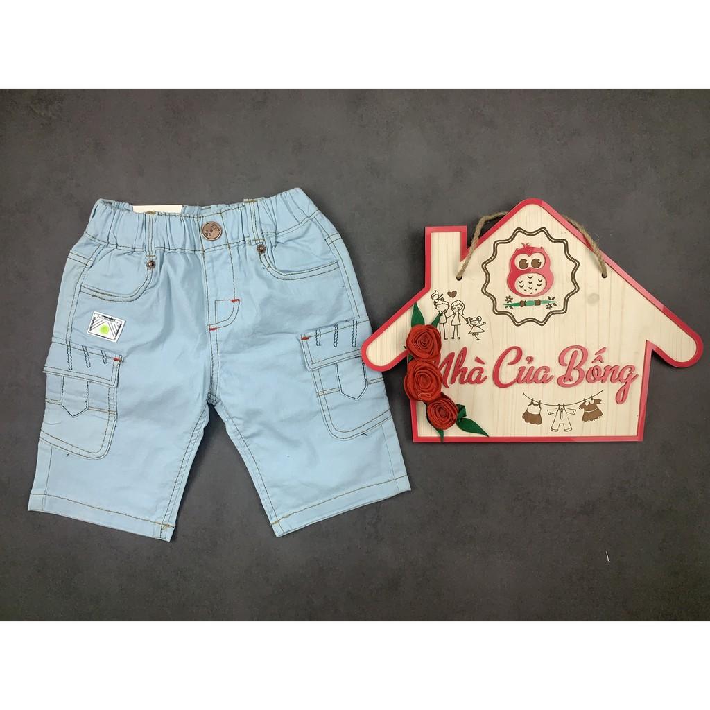 Quần kaki bé trai phối 2 túi size 9 - 31 kg