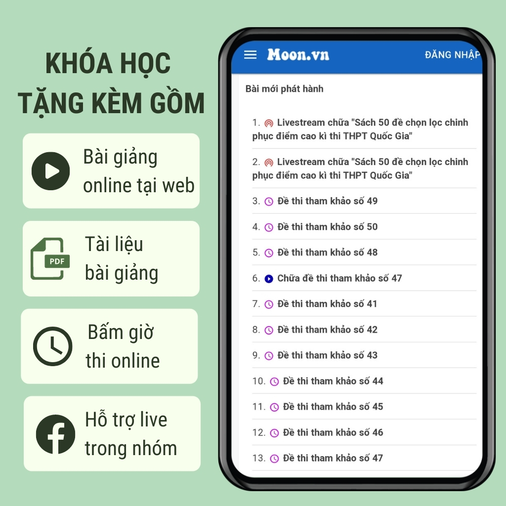 Sách luyện thi thpt quốc gia: 50 Đề thi chọn lọc chinh phục điểm cao kì thi THPT QG 2021 môn Lịch sử thầy Nguyễn Mạnh Hưởng