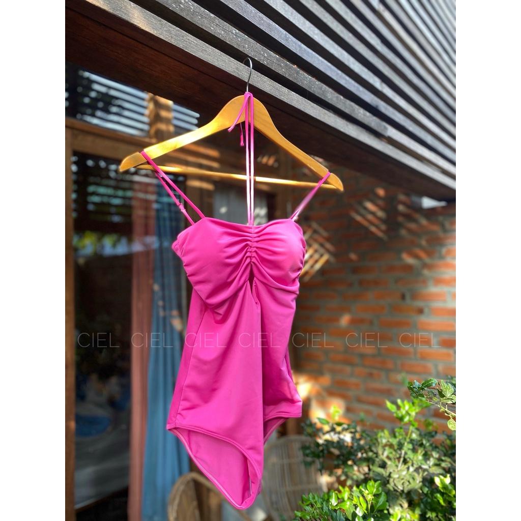Bikini một mảnh hồng cánh sen mặc 4 kiểu - CieL Swimwear
