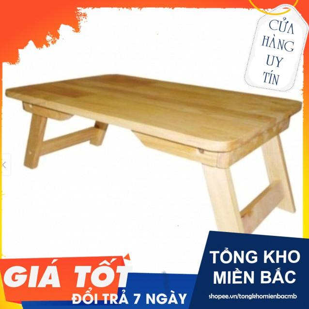 Bàn học chân xếp 40x60cm, Gỗ cao su chắc chắn