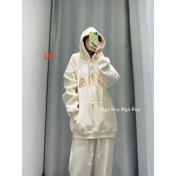 Áo hoodie gấu rơi đầu DA6