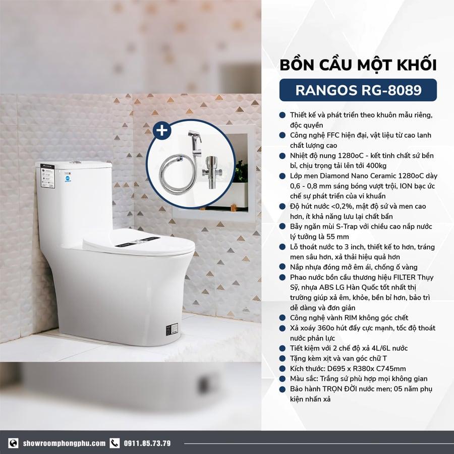 BỒN CẦU MỘT KHỐI RANGOS RG-8089