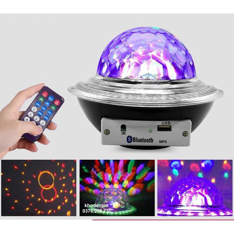 Đèn LED sân khấu bar vũ trường chớp 7 màu, hiệu ứng nhấp nháy xoay theo nhạc có remote