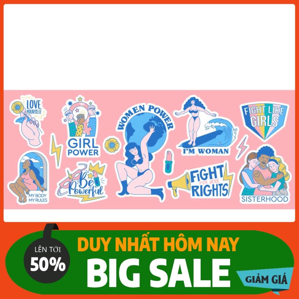 Combo 10 sheet sticker dán đồ chơi cực xinh xắn, phù hợp cho sổ tay, laptop, mũ bảo hiểm và vali.