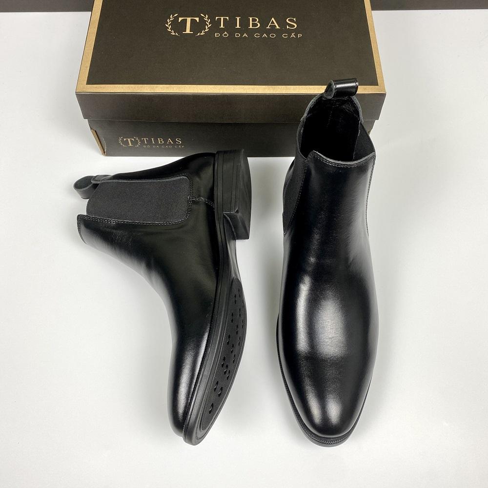 Chelsea Boots Classic Da Bò Nguyên Tấm TIBAS tb97 Bảo Hành 12 Tháng