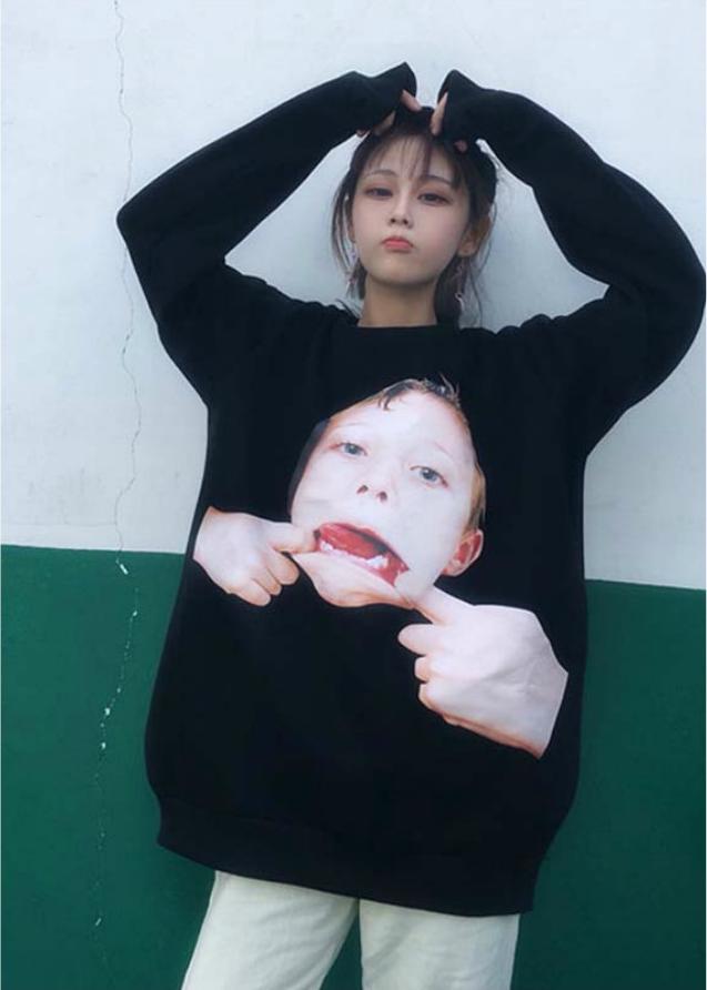 Áo sweatshirt cổ lọ mặt người Mã: NT1808 - BÉ TRAI