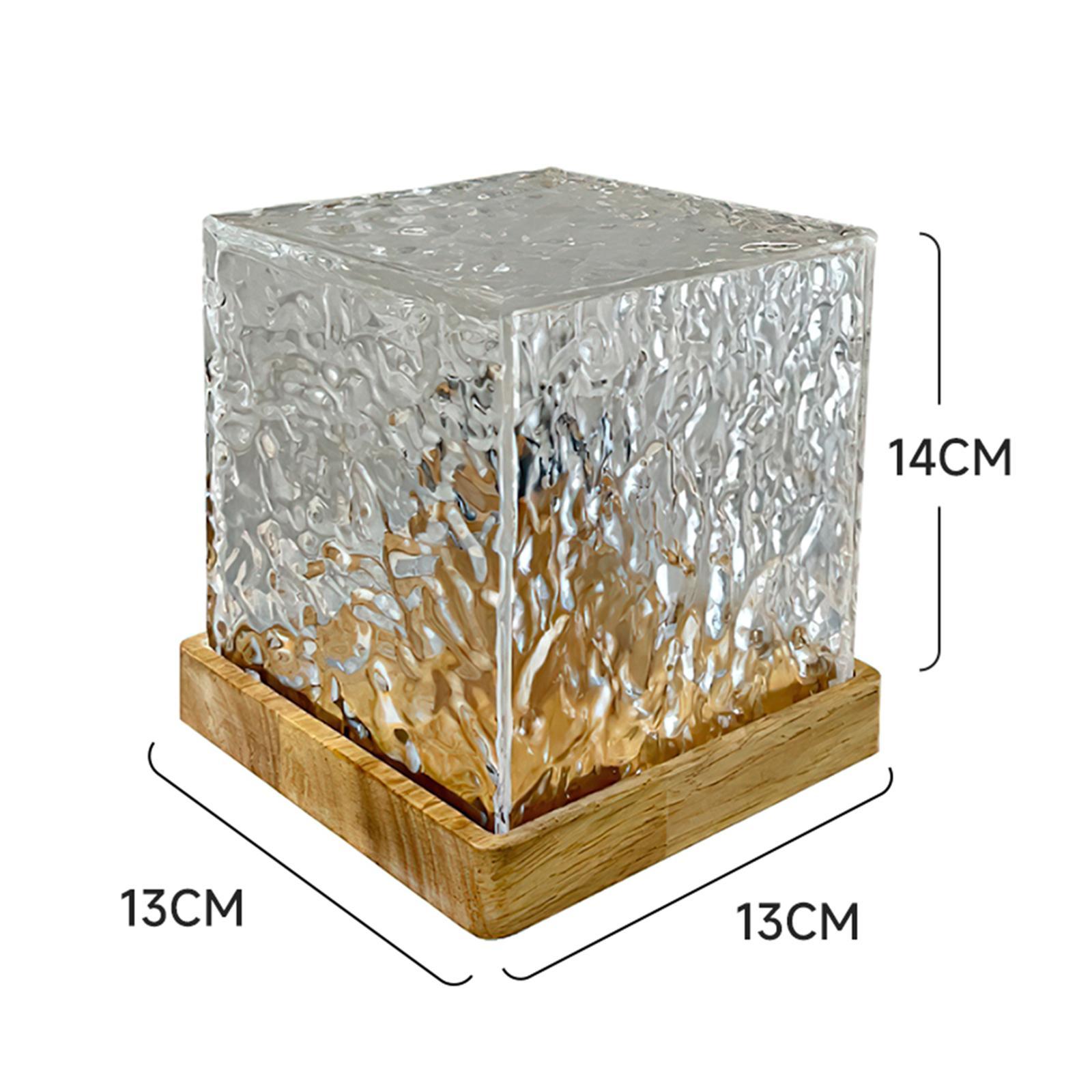 Table Desk Lamp USB Acrylic Table Lamp for Party Living Room NightStand Office Decor