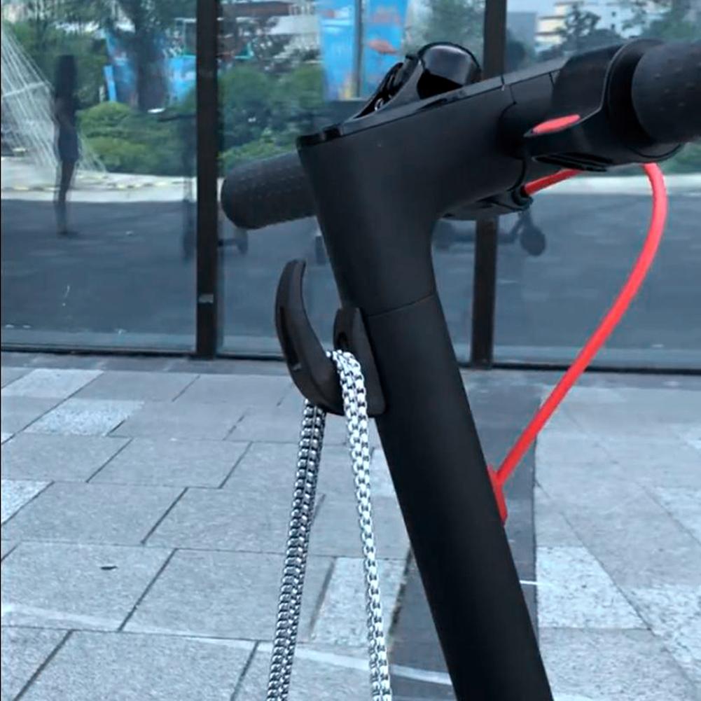 Chiếc xe tay ga điện phía trước cho Xiaomi M365 Pro Phụ kiện Túi xe tay ga Mũ bảo hiểm Túi móc móc kép Color: Black 3pcs